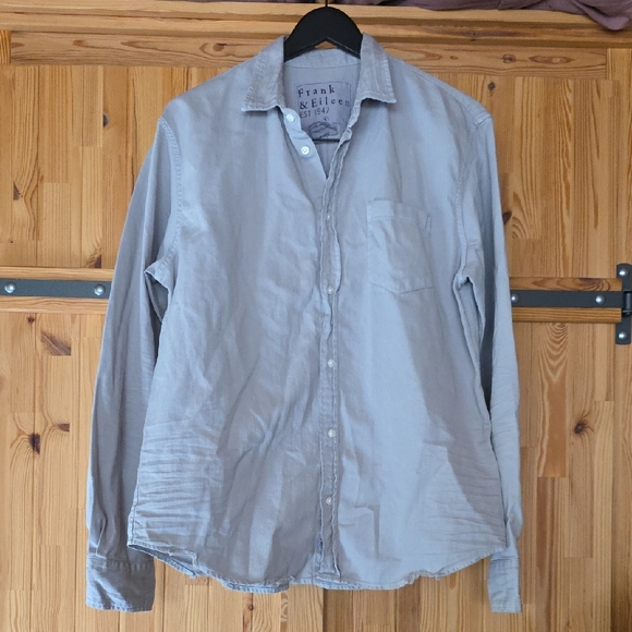 Frank & Eileen Other - NEW FRANK & EILEEN MEN'S LUKE TATTERED DENIM BUTTON UP SHIRT IN GRAY SIZE S